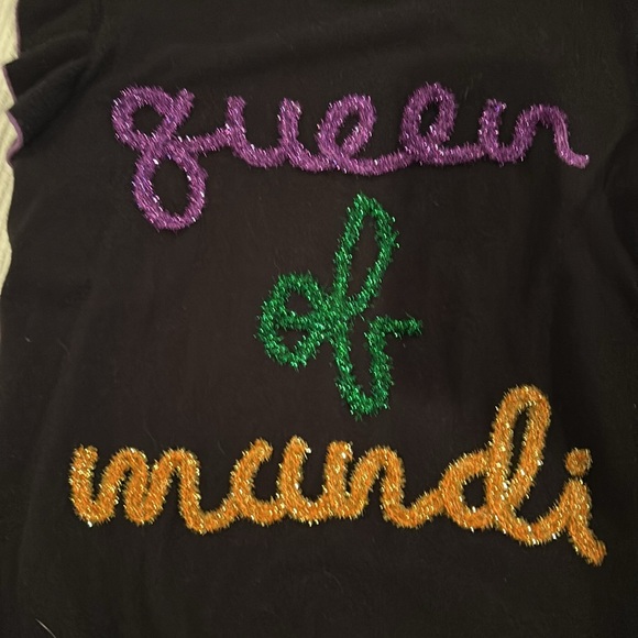 Bibi Women’s size SMALL. Queen of the Mardi sweater - Picture 2 of 7